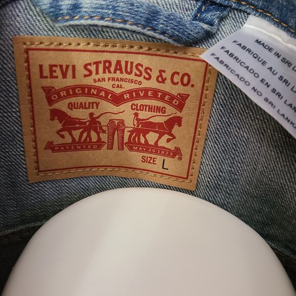 Levi Strauss & Co Jean Jacket Size Large - Picture 4 of 6